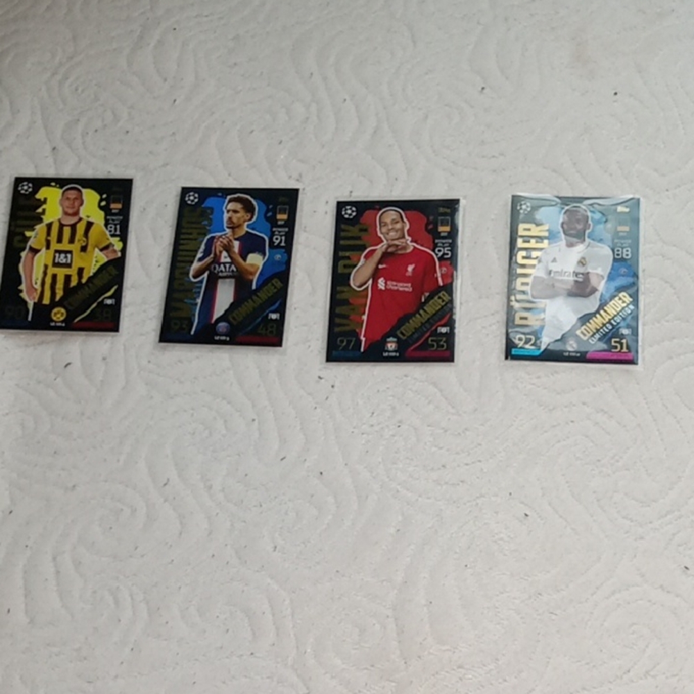 Assorted Soccer Comander Cards